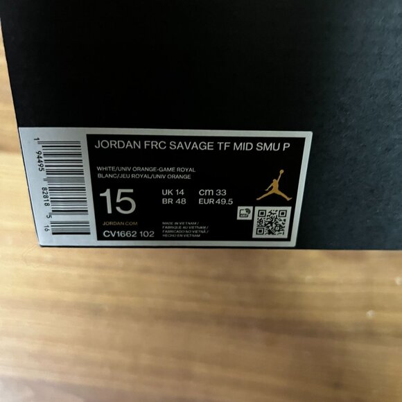 Jordan Force Savage Turf Mid Florida Gators CV1662-102 Men's 15 Football Cleats - Picture 11 of 11